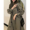 Women Trendy Trench Coat, Double Breasted Coat, Korean Women&#39;s Trench Coat, Elegant Oversize Trench Coat, Spring Clothing, Womens Clothing