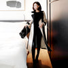 Women&#39;s Ladies Fashion Temperament Mid-length Woolen Coat