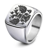 Stainless steel men&#39;s ring