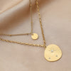 Fashionable And Elegant Stainless Steel Gold Necklace