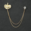 Fashion Simple Men&#39;s Chain Rudder Brooch