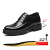 Spring And Autumn Men&#39;s Leather Shoes Men&#39;s 8cm Height Increasing Insole 10cm Thick Bottom Business Formal Wear Shoes