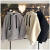 Lamb Wool Sweatshirt Winter Women&#39;s Fleece-lined Thickened Hooded