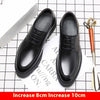 Spring And Autumn Men&#39;s Leather Shoes Men&#39;s 8cm Height Increasing Insole 10cm Thick Bottom Business Formal Wear Shoes