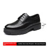 Spring And Autumn Men&#39;s Leather Shoes Men&#39;s 8cm Height Increasing Insole 10cm Thick Bottom Business Formal Wear Shoes