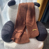 Men&#39;s And Women&#39;s Solid Colour Woollen Long Warm Knitted Scarf