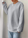 Women&#39;s Casual And Comfortable Jacquard Round Neck Sweater