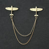 Fashion Simple Men&#39;s Chain Rudder Brooch