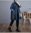 Autumn Japanese New Retro Wash Plus Size Denim Coat