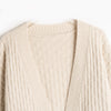 Knitted Long Lazy Feeling Thick Soft Skin-friendly Loose Long Sleeve Cardigan Jacket