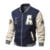 Retro Baseball Uniform Men&#39;s Thickened Loose Casual Jacket