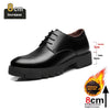 Spring And Autumn Men&#39;s Leather Shoes Men&#39;s 8cm Height Increasing Insole 10cm Thick Bottom Business Formal Wear Shoes