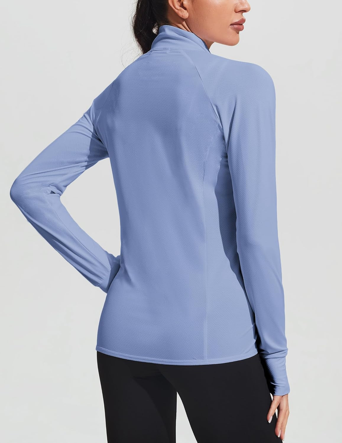 Women'S UPF 50+ Jackets Sun Protection Golf Athletic Jackets Lightweight Full Zip Long Sleeve Shirts with Pockets