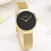 Fashion New Water Quartz Watch Women&#39;s Mesh Belt Casual Business Pointer Watch