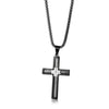 Titanium Steel Wire Cross Men&#39;s Necklace