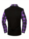 Men&#39;s Plaid Sweater Zip Jacket