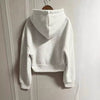 Simple Temperament Hoodie With Drawstrings Design Sense Loose Long Sleeve Sweatershirt Cardigan Coat