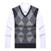 Factory Direct Sales Winter Wool Knitted Vest Middle-aged And Elderly Men&#39;s Thickened Sweater