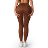 Women&#39;s Tight High Elastic Running Sports Thread High Waist Yoga Pants