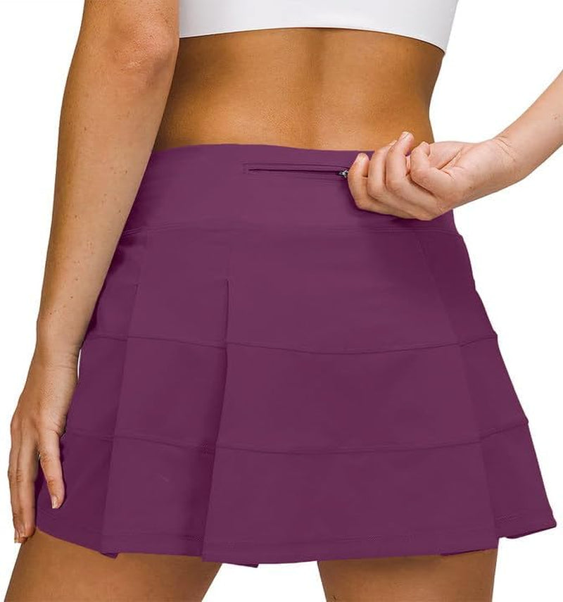 Athletic Tennis Golf Skorts Skirts for Women with Pocket Workout Running Sports Pleated Skirts Casual