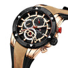 Men&#39;s Watch Calendar Watch Tape Quartz Watch Six-pin Watch Business Men&#39;s Watch