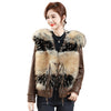 Middle-aged Women&#39;s Clothing Winter Leather Coat Casual Fashionable Jacket