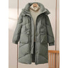 Women&#39;s Mid-length Cotton-padded Coat Thickened Warm Plus Size Coat