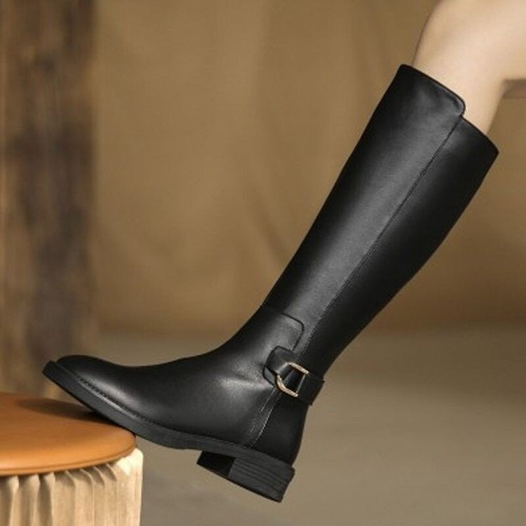 Below The Knee Knee-high Boots Knight Boots Women