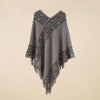 Ethnic Style Pullover Diamond Lattice Shawl