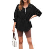 Women&#39;s Super Plus Size Sweatshirt Half Zipper Drawstring