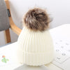 Baby Hat Autumn And Winter Baby Woolen Cap Big Fur Ball