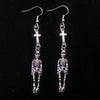 European And American Popular Exaggerated Gothic Skull Earrings