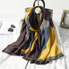 Simple Geometric Striped Scarf Women&#39;s Contrast Color Shawl