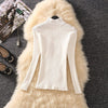 Knitted Bottoming Shirt Two-piece Vest Set