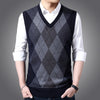 Factory Direct Sales Winter Wool Knitted Vest Middle-aged And Elderly Men&#39;s Thickened Sweater