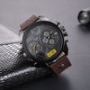 Men&#39;s Quartz Watch Double Inserts Casual Fashion