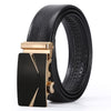 Men&#39;s Automatic Leather Buckle Business Belt