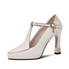 New Low-cut High Heels Women&#39;s Chunky Heel