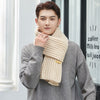 Men&#39;s And Women&#39;s Solid Colour Woollen Long Warm Knitted Scarf