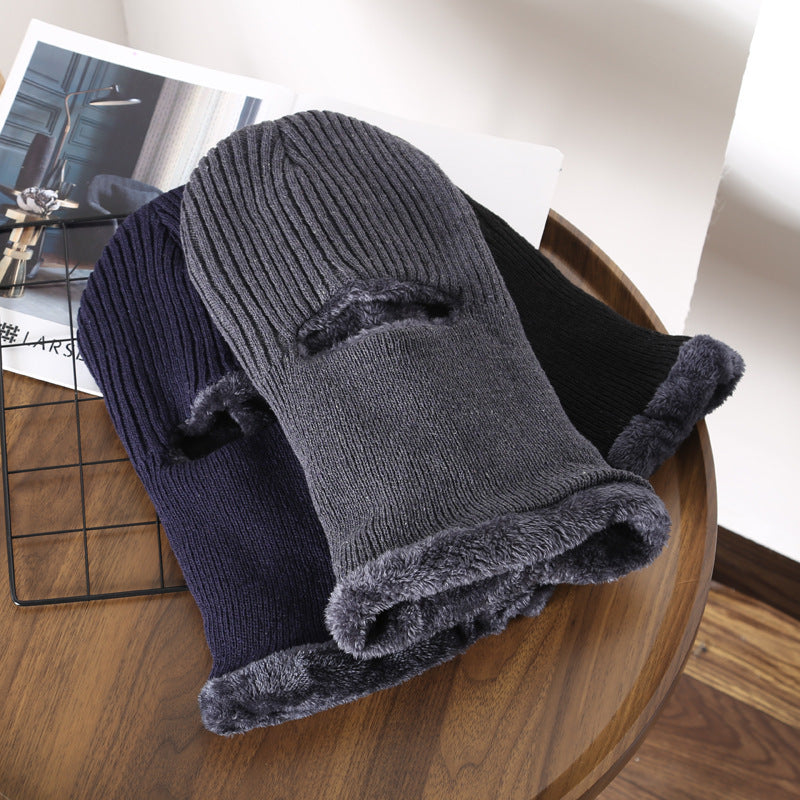 Men's Pullover Warm Plush Knit Hat