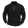 Leisure Pullover Men&#39;s Sweater Solid Color Stand Collar Long Sleeve