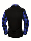 Men&#39;s Plaid Sweater Zip Jacket