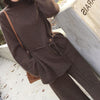 Knitted Sweater Suit Fashionable Knitted Lace-up