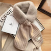 Velvet Scarf Women&#39;s Thick Warm Fur Collar Scarf