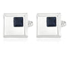 Alloy Spot Drill Fashion Men&#39;s Square Cufflinks