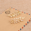 Elegance Leaf Shaped Brooch Personality Shirt Collar Pin Suit Collar Buckle Corsage