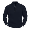 Leisure Pullover Men&#39;s Sweater Solid Color Stand Collar Long Sleeve