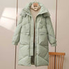 Women&#39;s Mid-length Cotton-padded Coat Thickened Warm Plus Size Coat