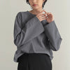 Simple Casual Solid Color Cotton Round Neck Bottoming Shirt