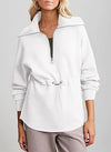 Women&#39;s Super Plus Size Sweatshirt Half Zipper Drawstring